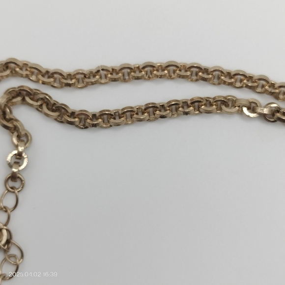 Heidi Klum Gold Tone Link Chain 20" Necklace Minimalist Feminine Classic - Picture 5 of 7
